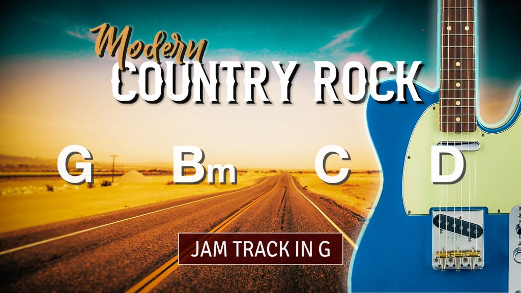 Modern Country Rock Jam Track in G